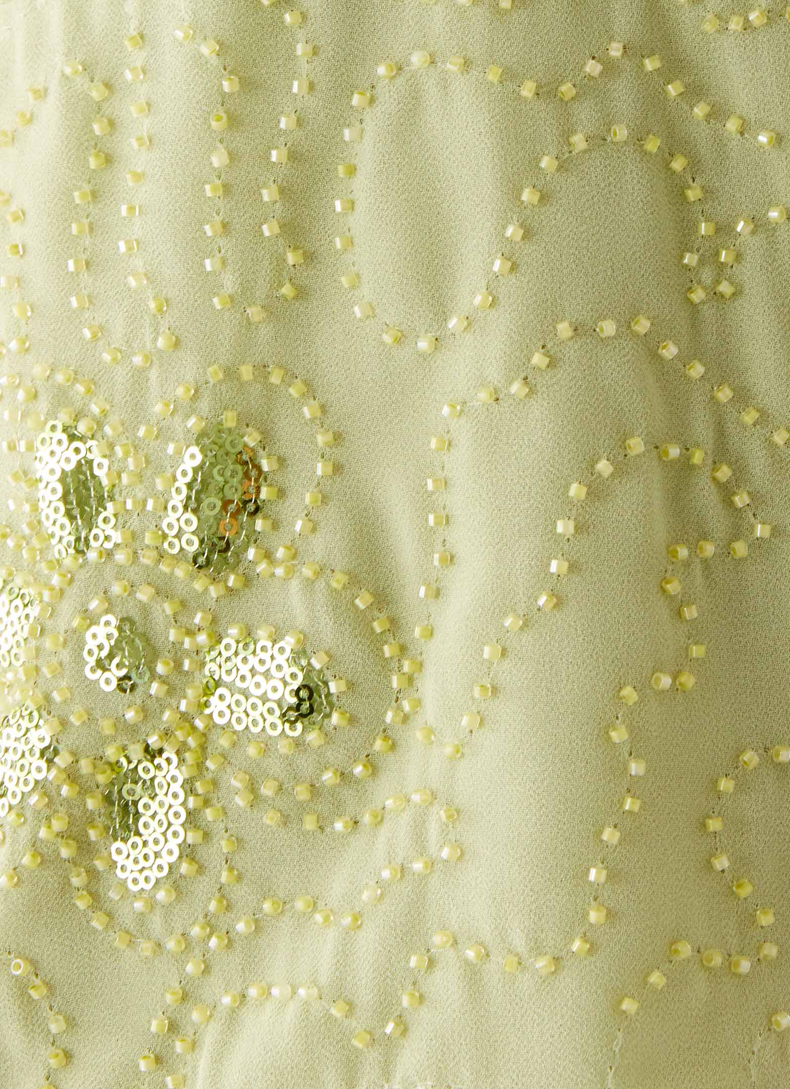 Savoir Beaded Halter Top - Mint