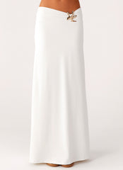 Shoreline Glow Maxi Skirt - Off White