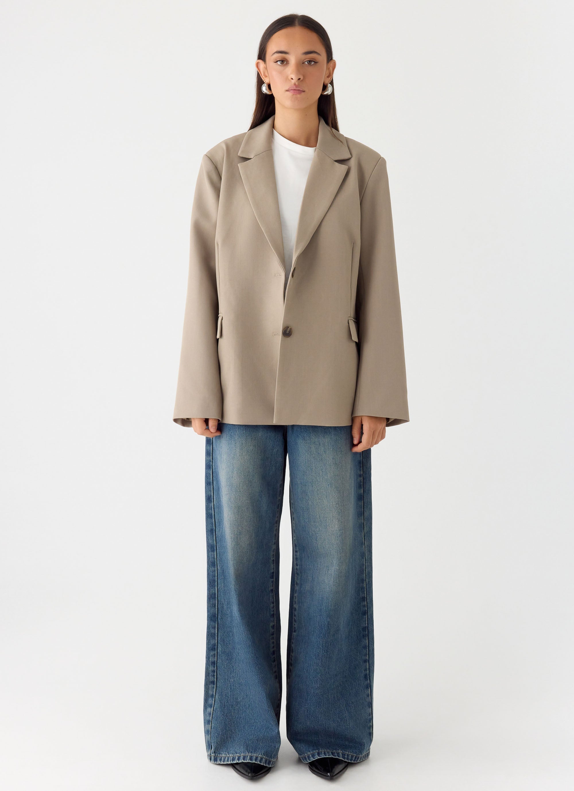 Sibel Blazer - Warm Grey