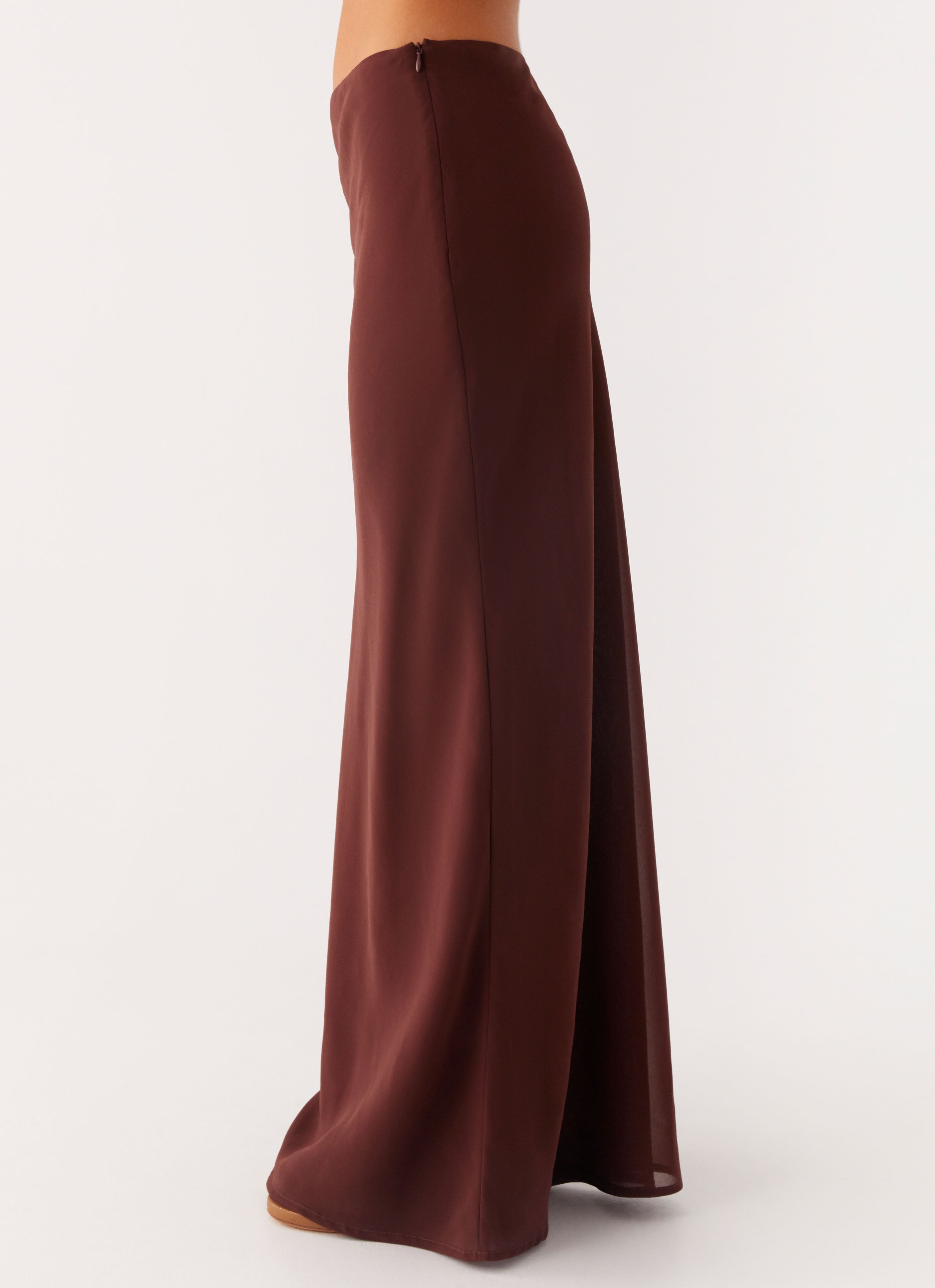 Sienna Sunset Maxi Skirt - Chocolate
