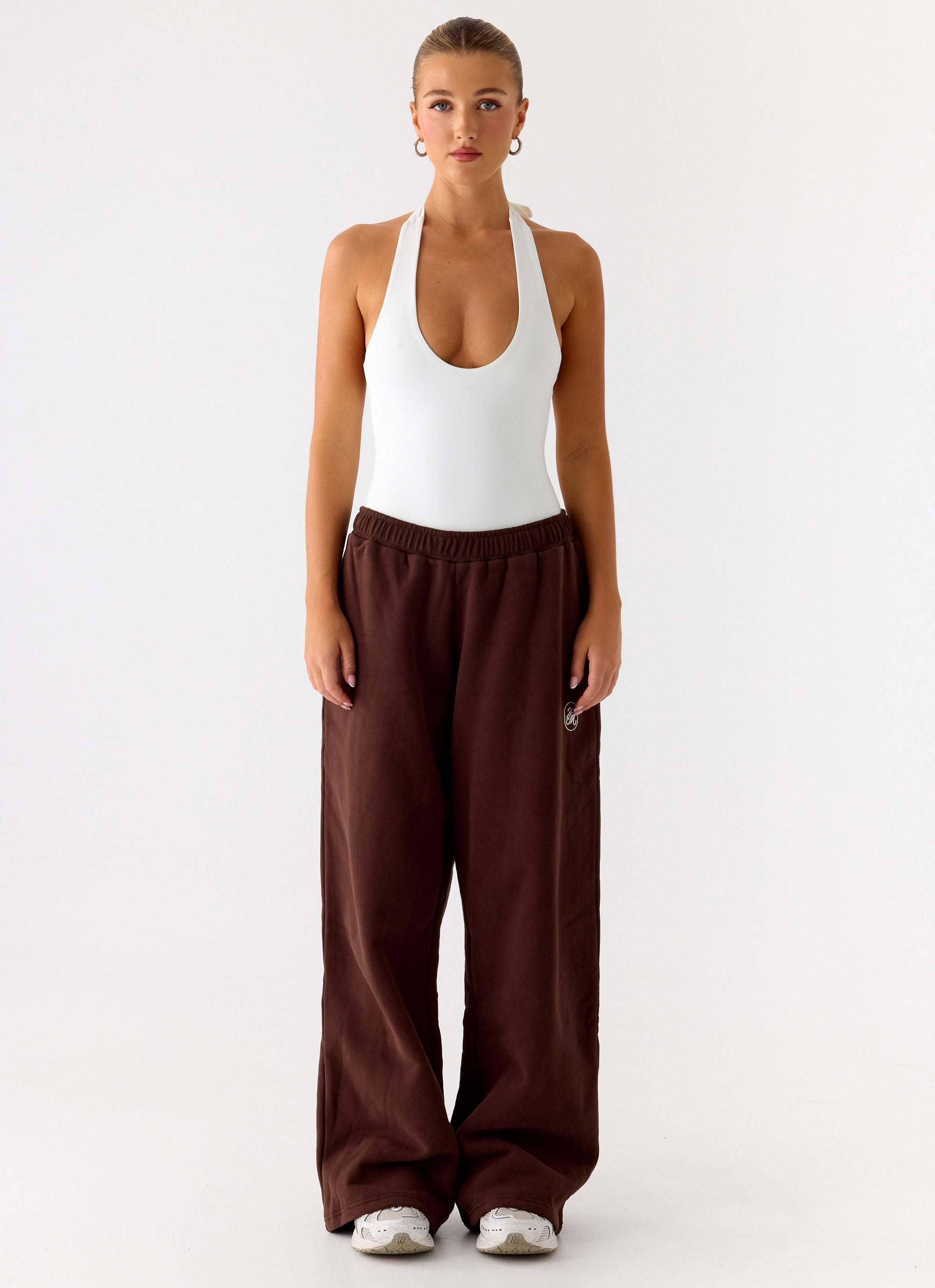 Signature Low Rise Sweatpants - Chocolate