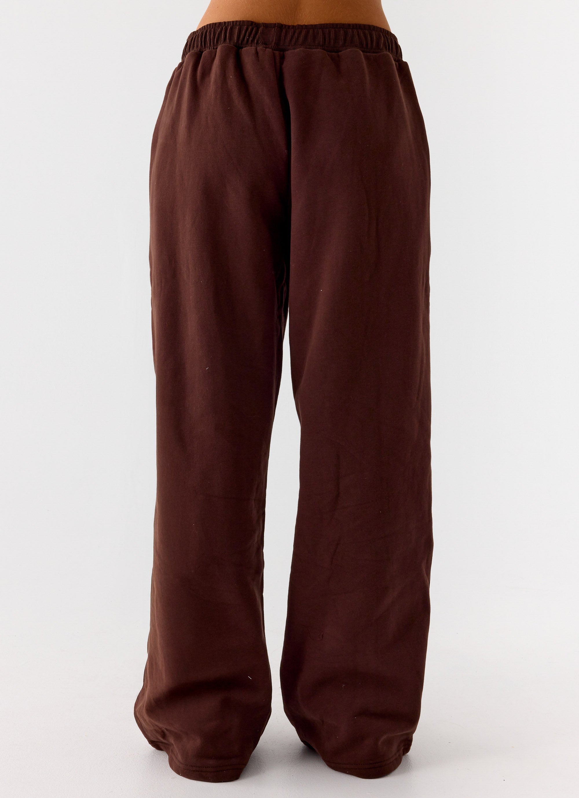 Signature Low Rise Sweatpants - Chocolate