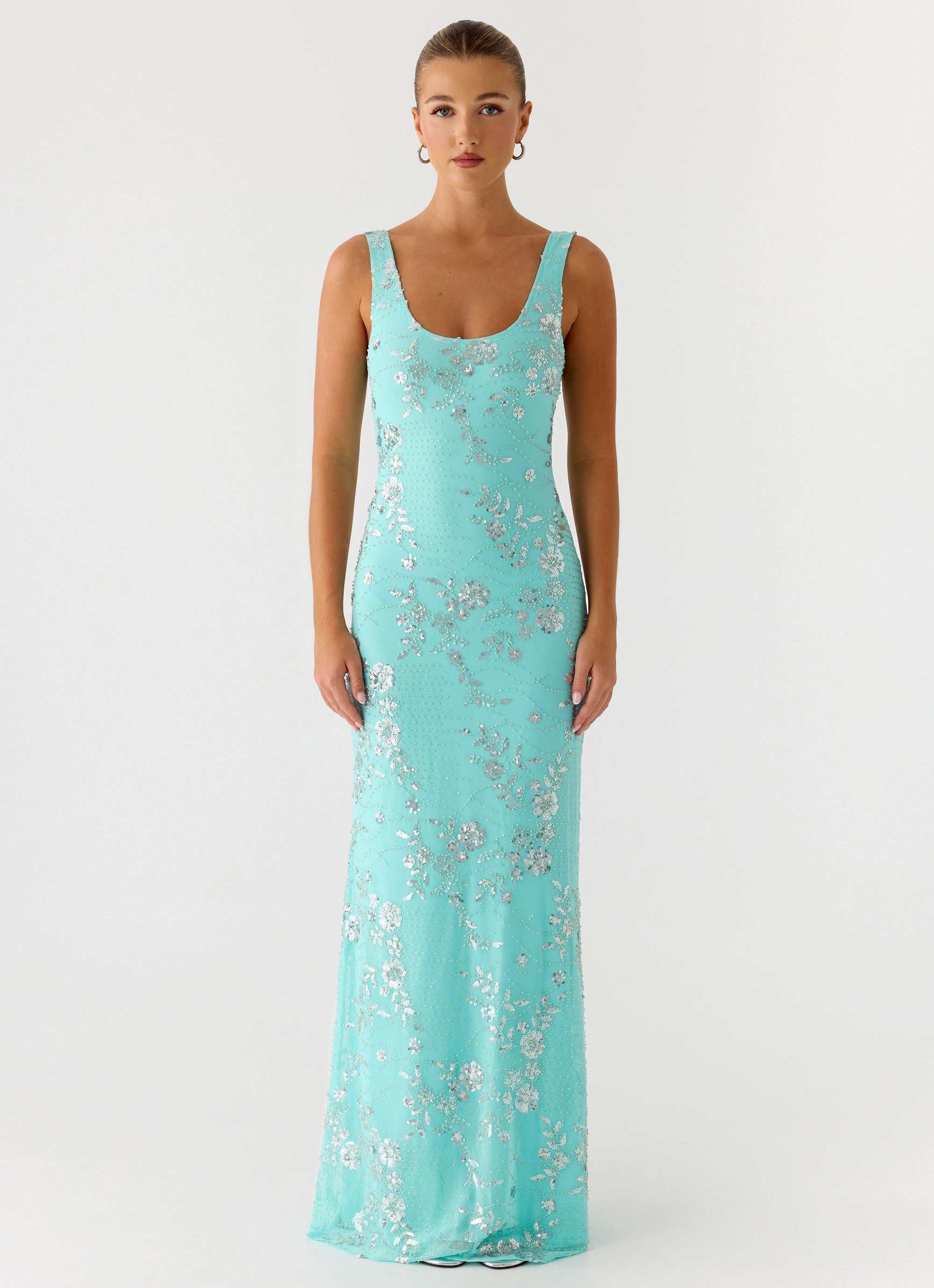 Silvana Maxi Dress - Aqua