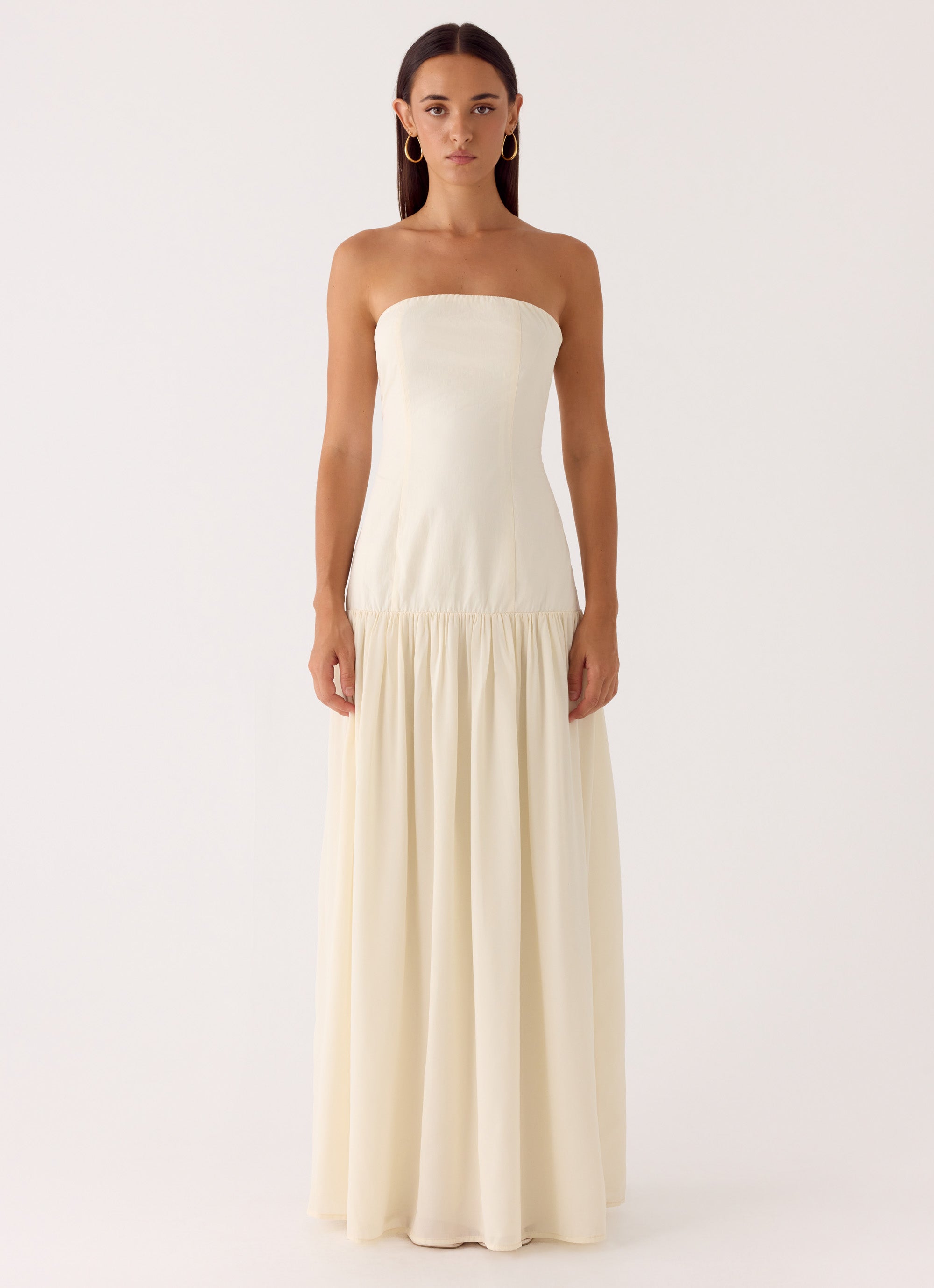 Slowing Tide Maxi Dress - Ivory