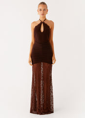 Somber Maxi Dress - Chocolate