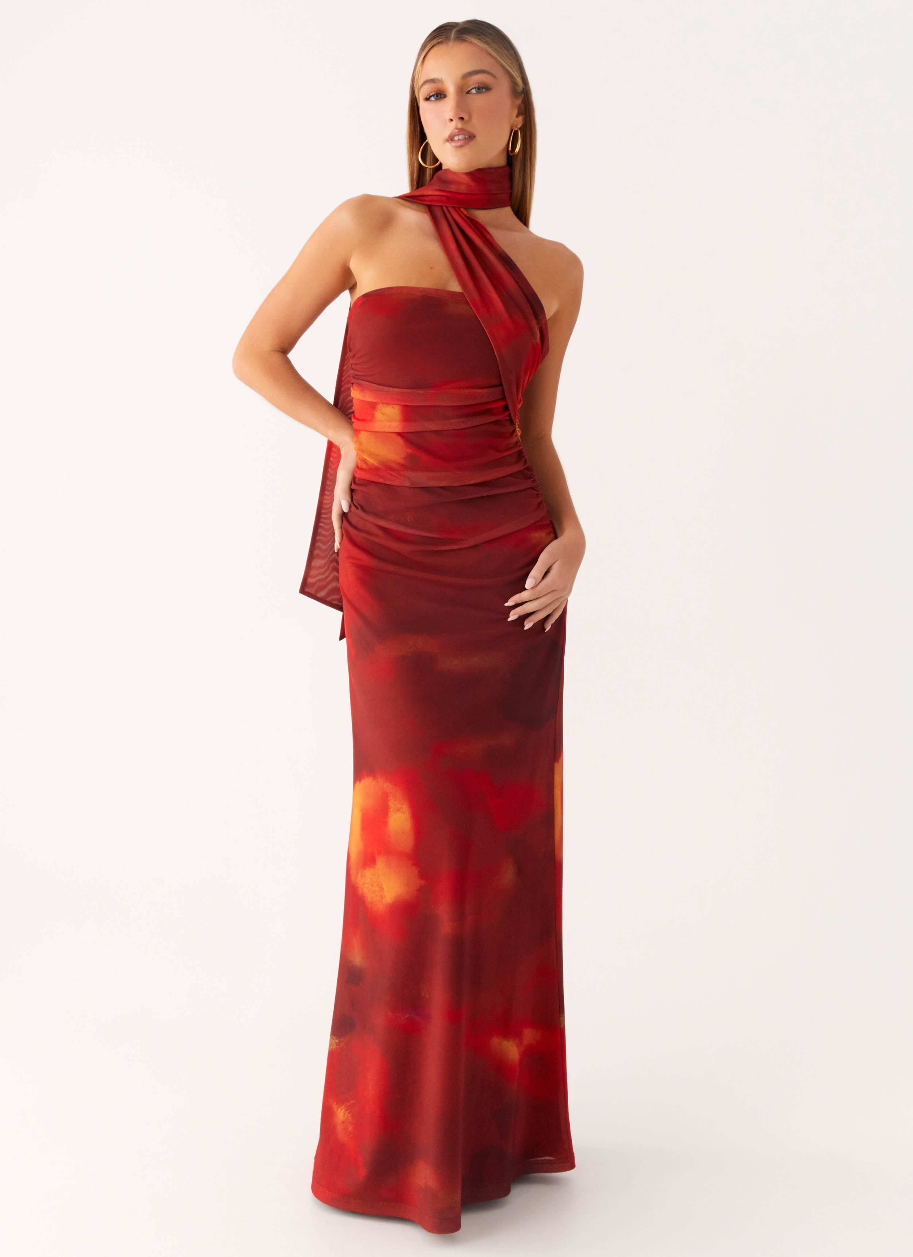 Songbird Maxi Dress - Scarlet Blur