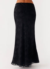 Starlit Maxi Skirt - Black