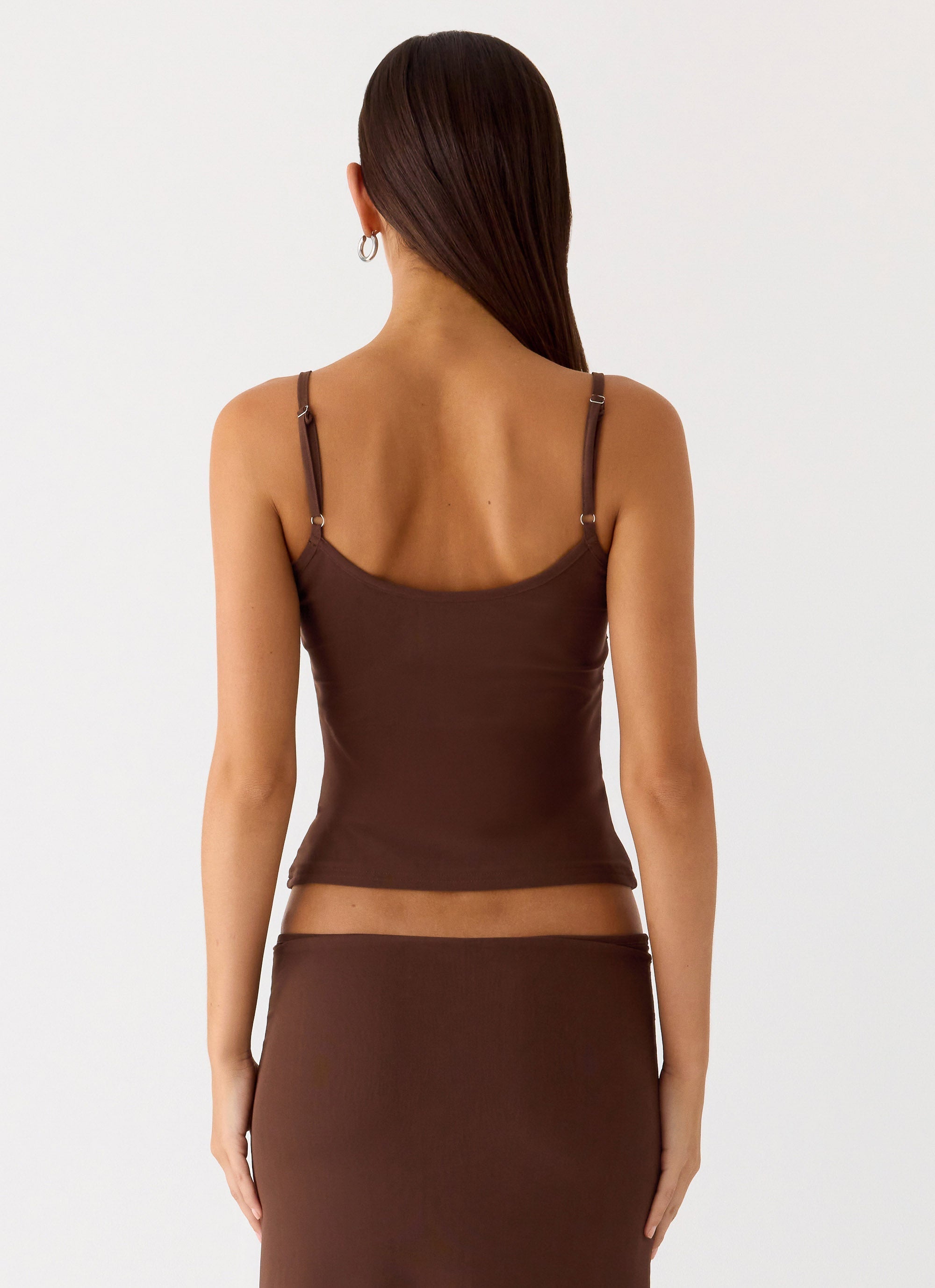 Sweet Sky Beaded Top - Chocolate