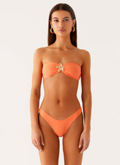 Taiwan Bandeau Bikini Top - Peach