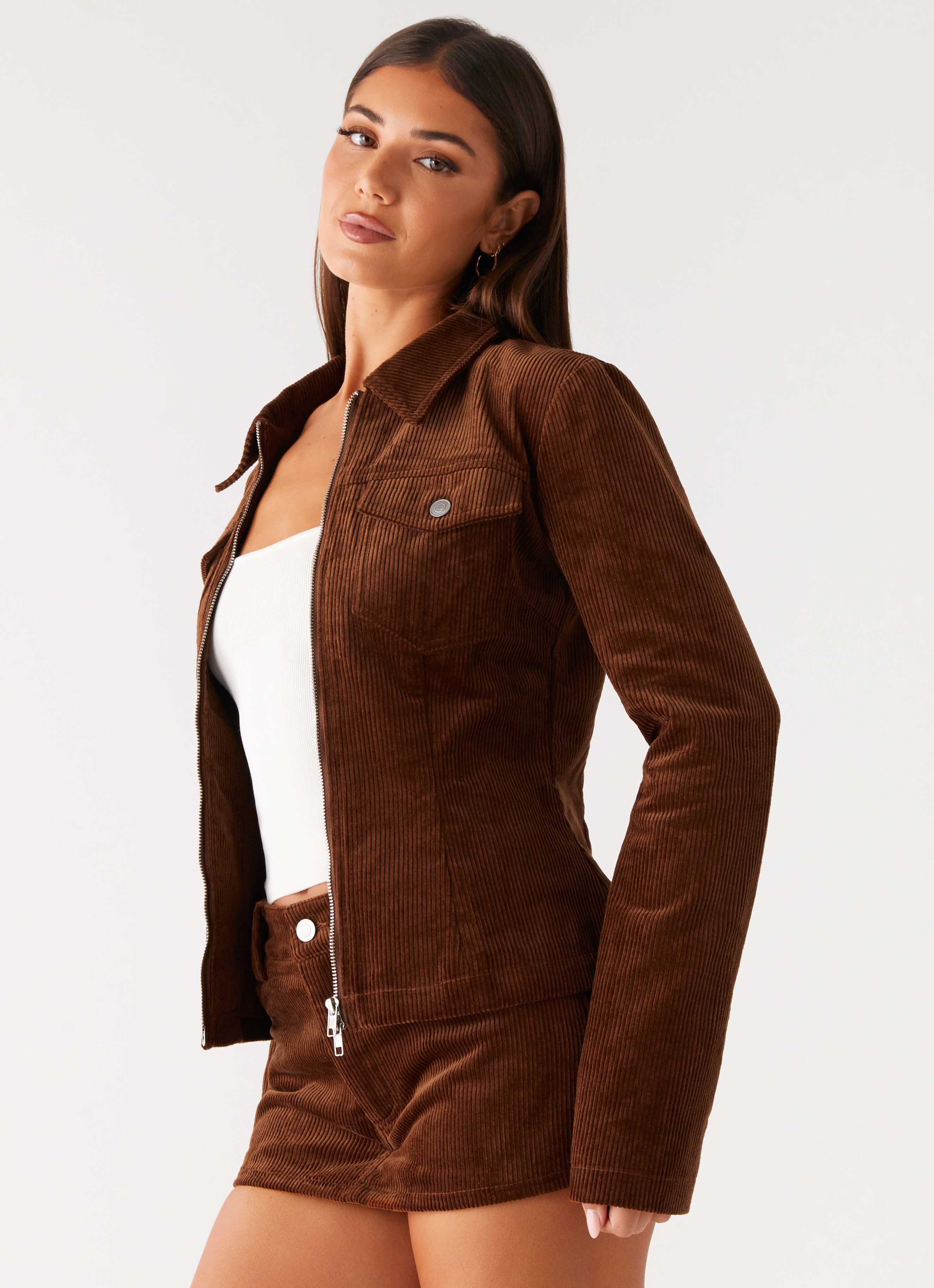 Taliyah Cord Jacket - Walnut