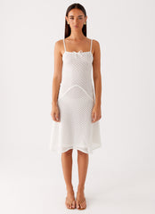 Tamar Midi Dress - White
