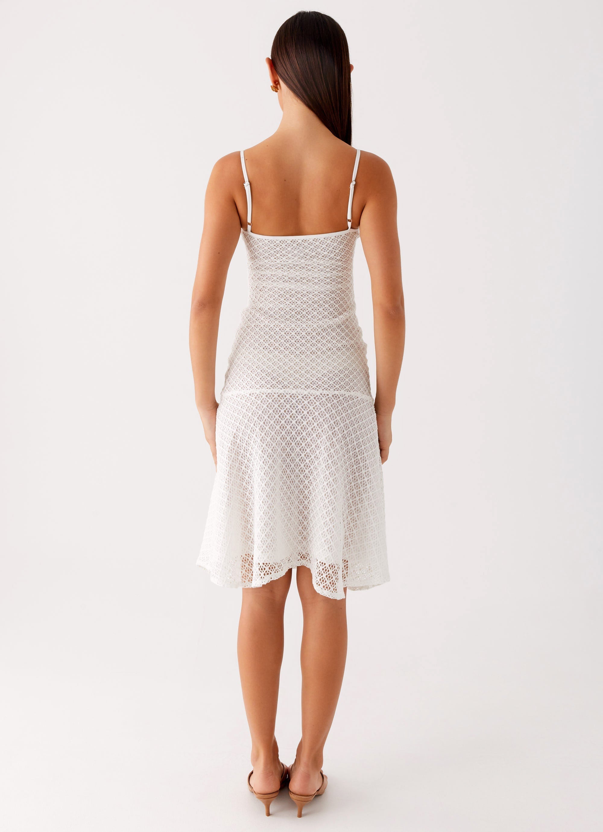 Tamar Midi Dress - White