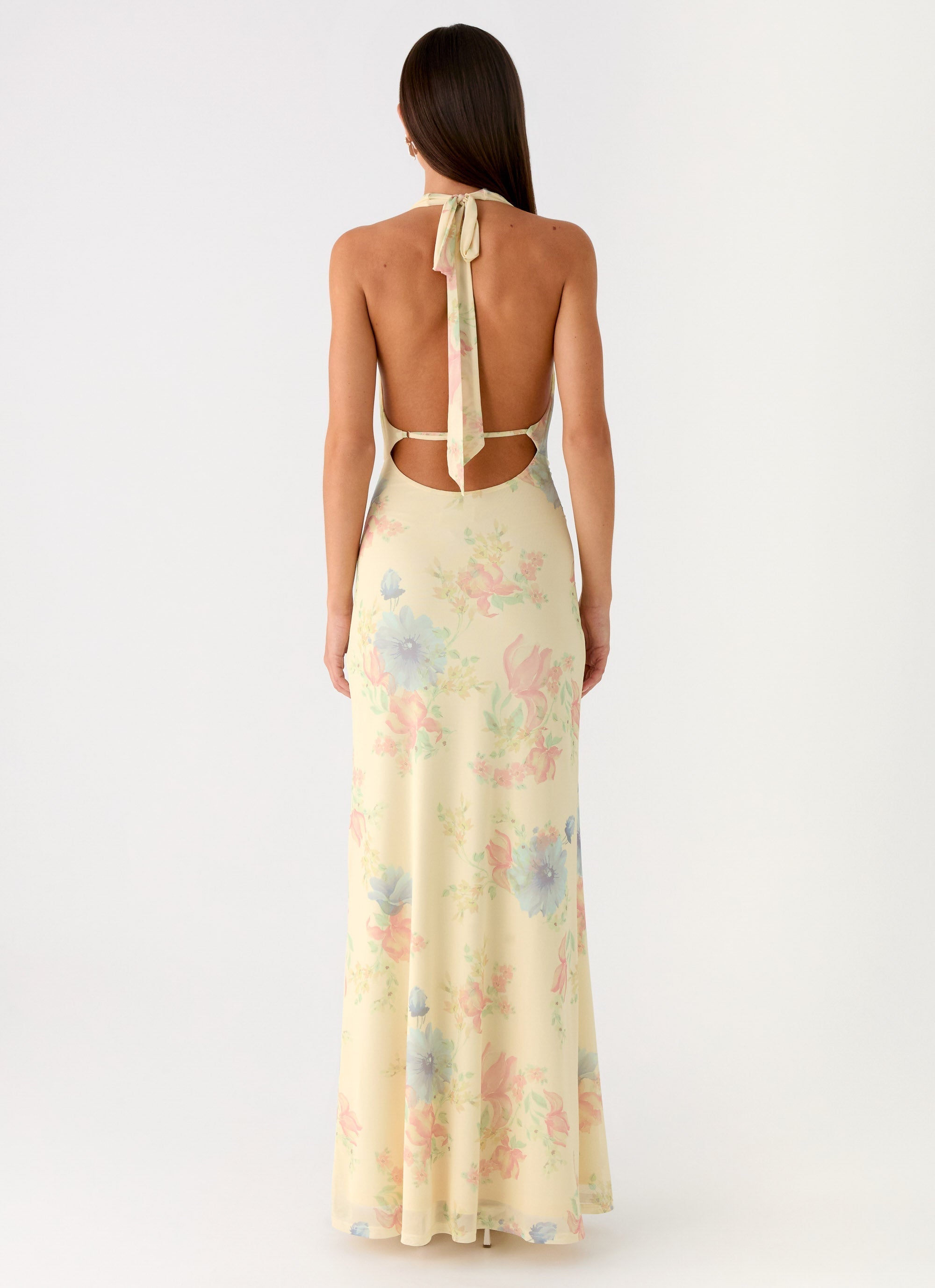 Tedder Halter Maxi Dress - Spring Meadow