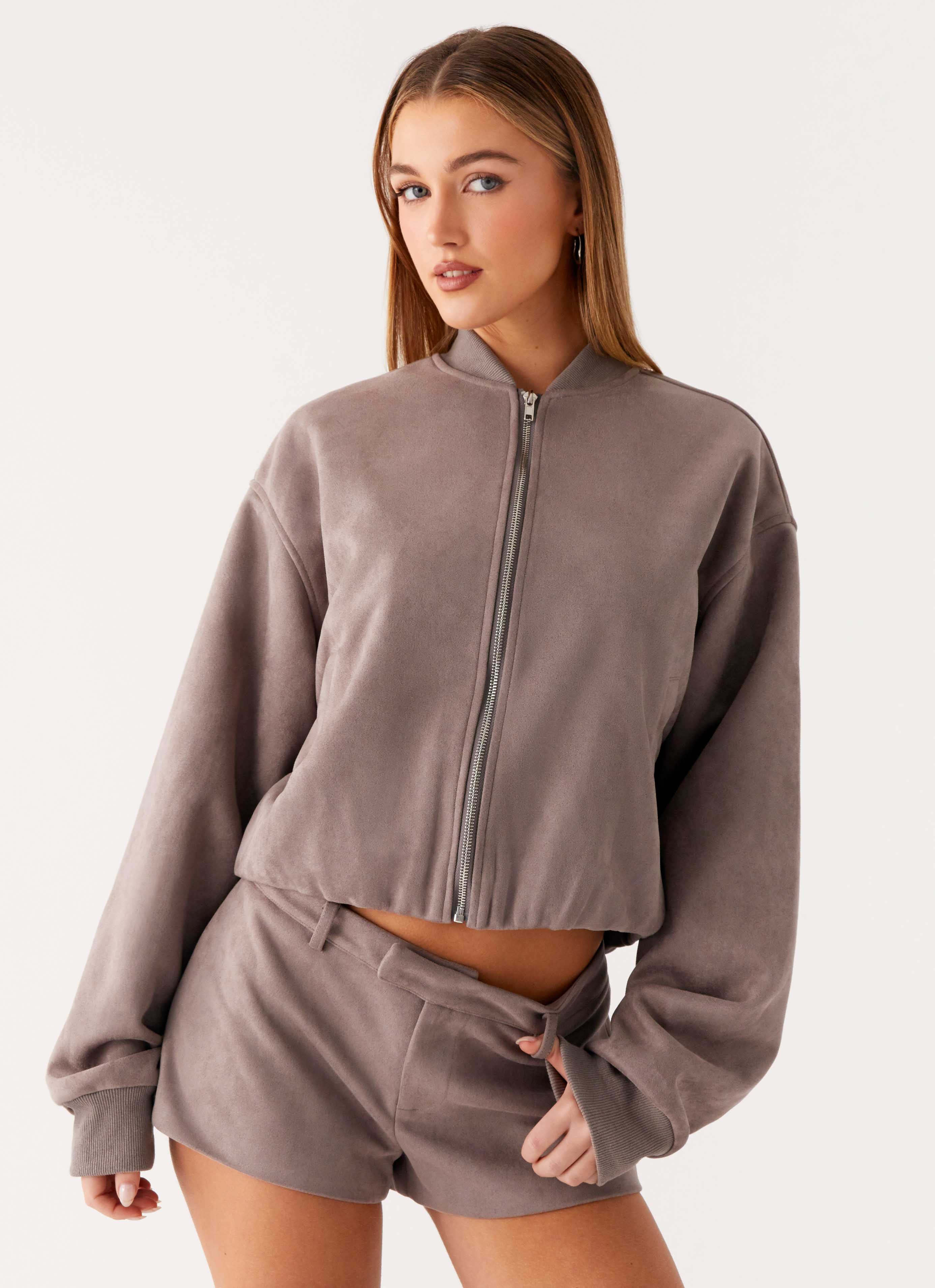 Thats Chill Bomber Jacket - Grey
