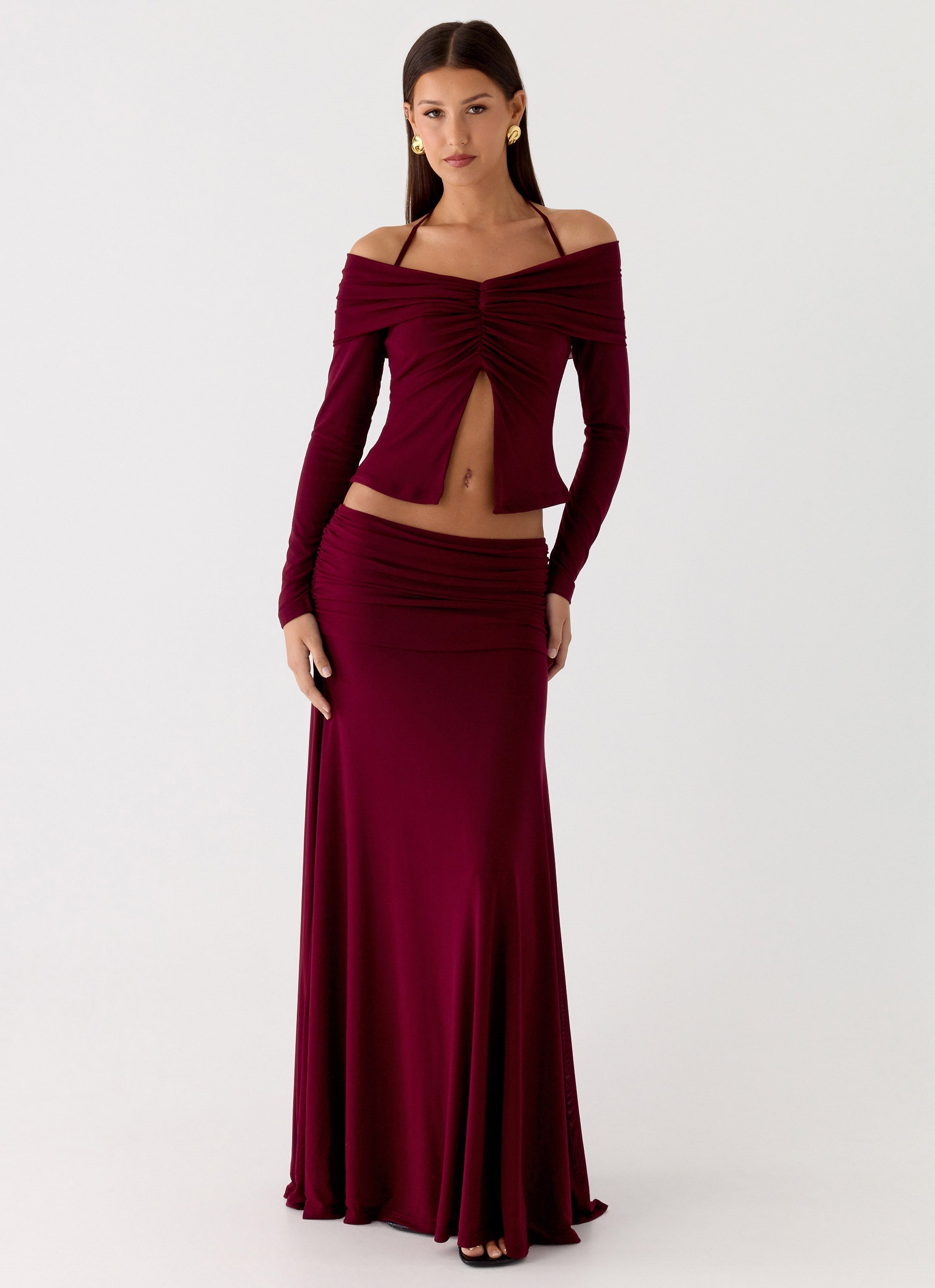 Thorness Long Sleeve Top - Plum