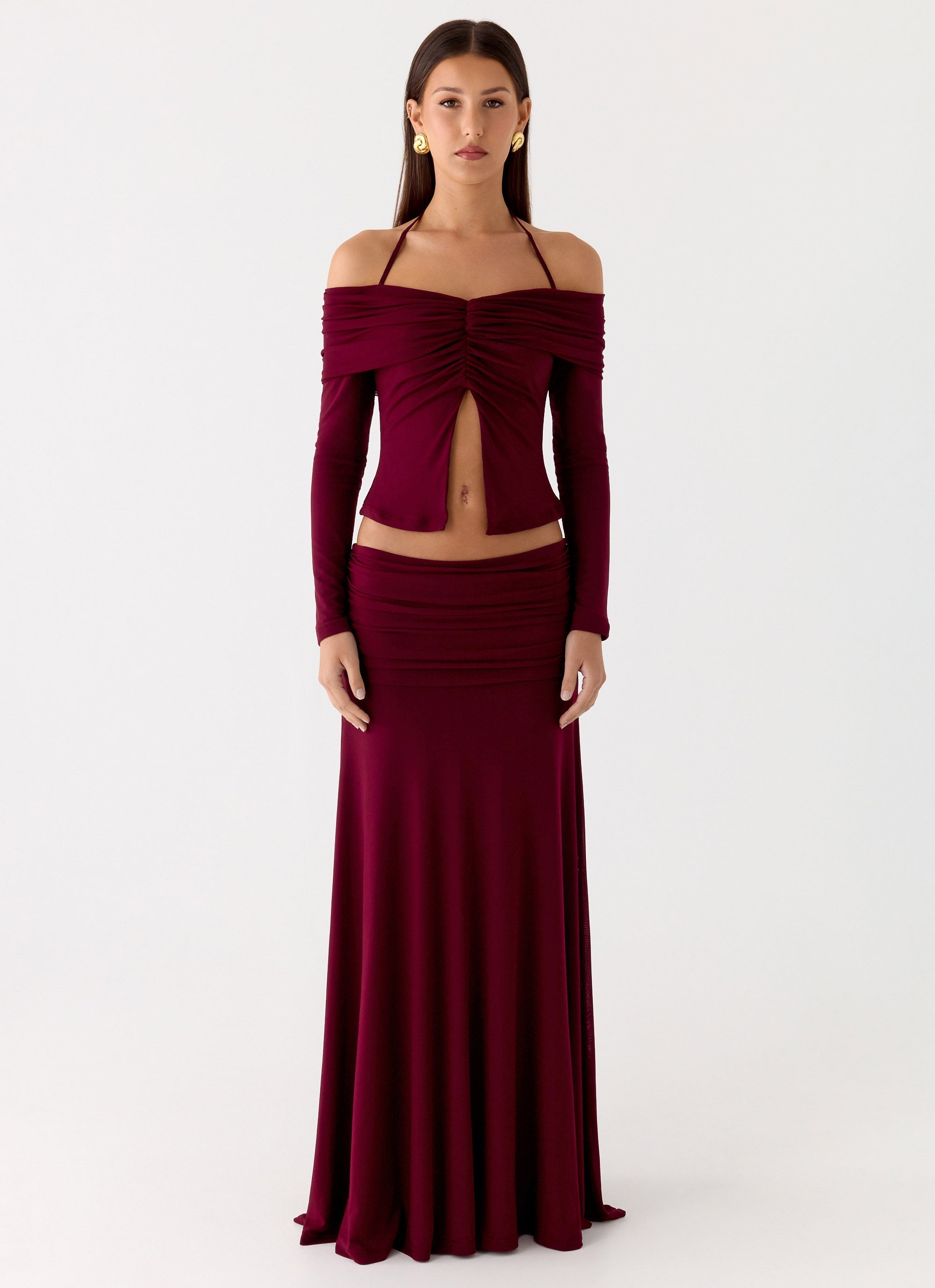 Thorness Maxi Skirt - Plum