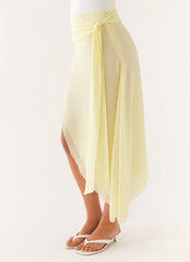 Tilly Swim Skirt - Pastel Yellow