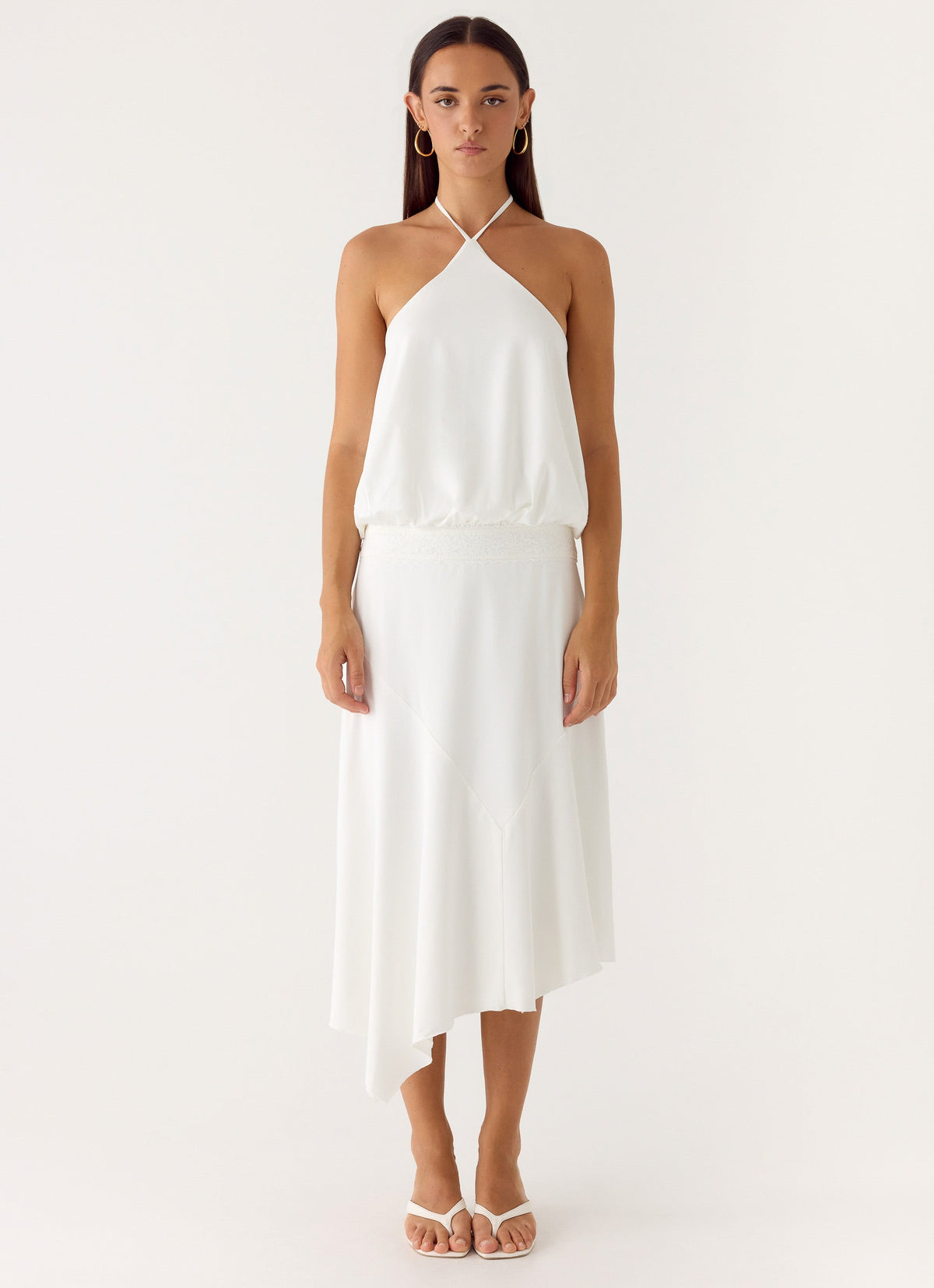 To The Girls Midi Dress - White