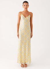 Truly Mine Maxi Dress - Yellow
