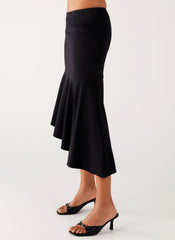 Wonderlust Midi Skirt - Black