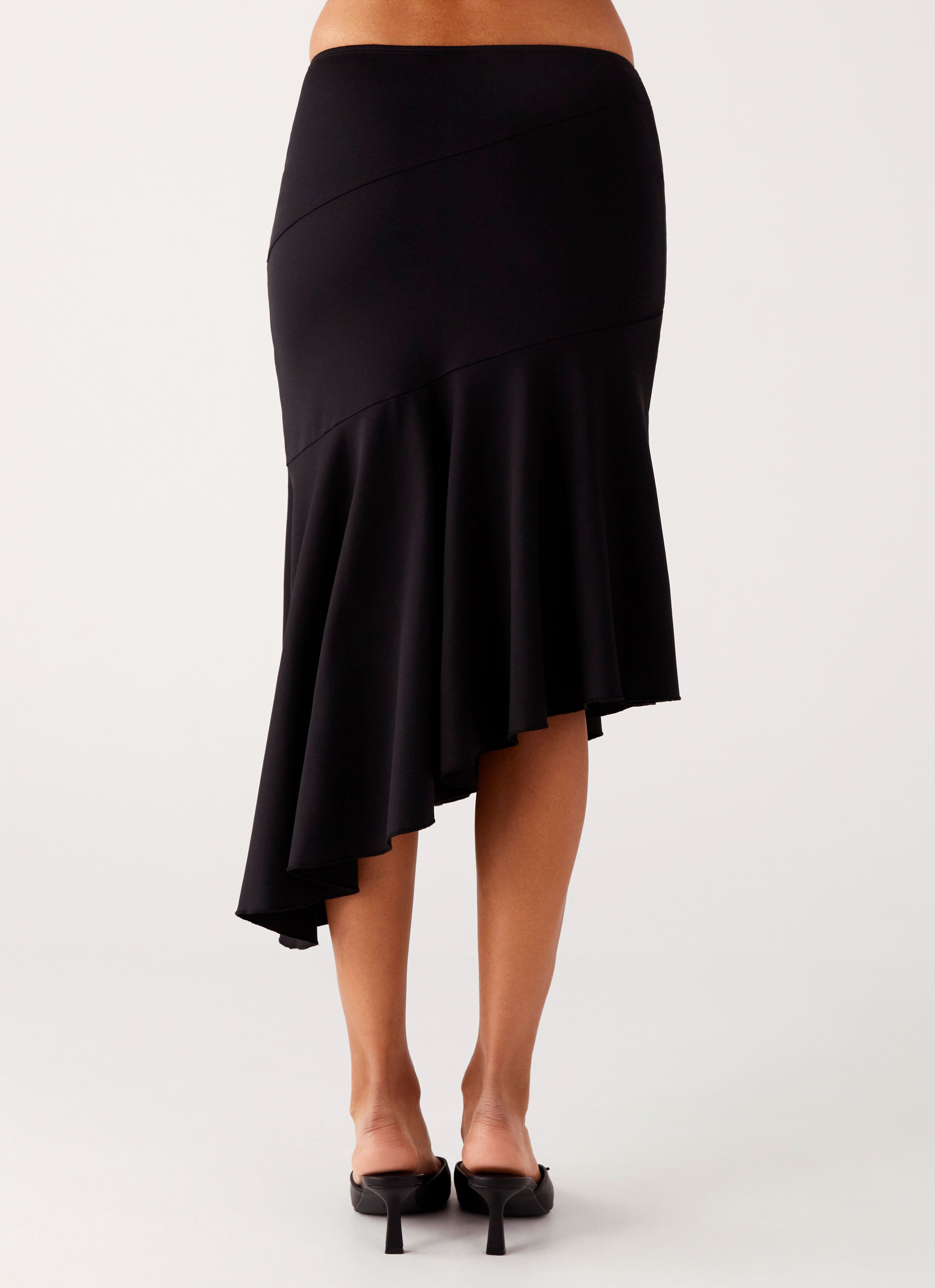 Wonderlust Midi Skirt - Black