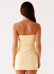 Simeon Mini Dress - Yellow