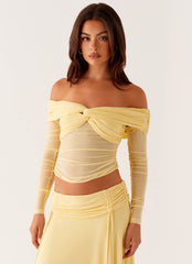 Amryn Long Sleeve Top - Yellow
